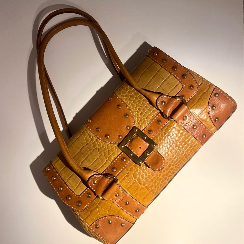 Michael Kors Tan and Brown Shoulder Bag